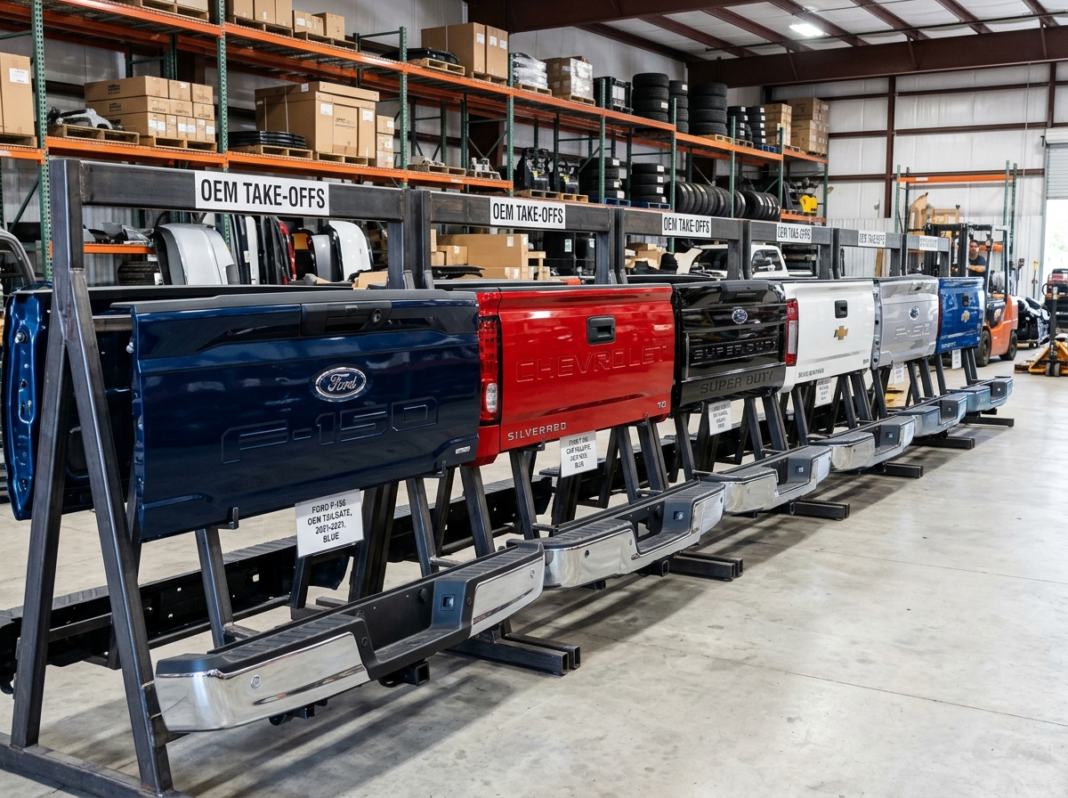 Factory OEM Tailgates with Step and Camera